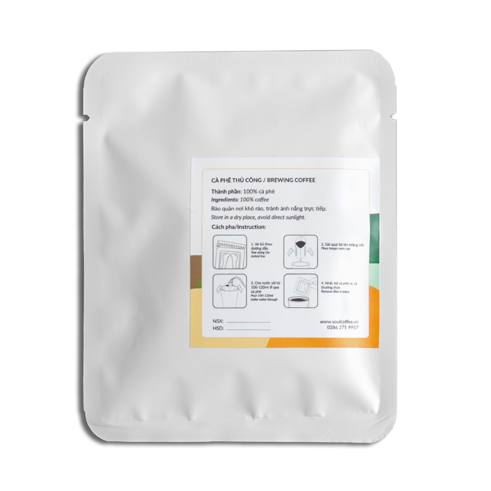 Túi lọc pha cà phê bao bì trắng dùng để pha dụng cụ gồm 6 loại hạt khác nhau sử dụng pha tại nhà tiện lợi | BigBuy360 - bigbuy360.vn