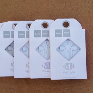 ✔Nowship- tai nghe chân 3.5mm có míc có nút chỉnh âm lượng chính hãng iphone HOCO M1 âm thanh hay phù hợp mọi loại máy