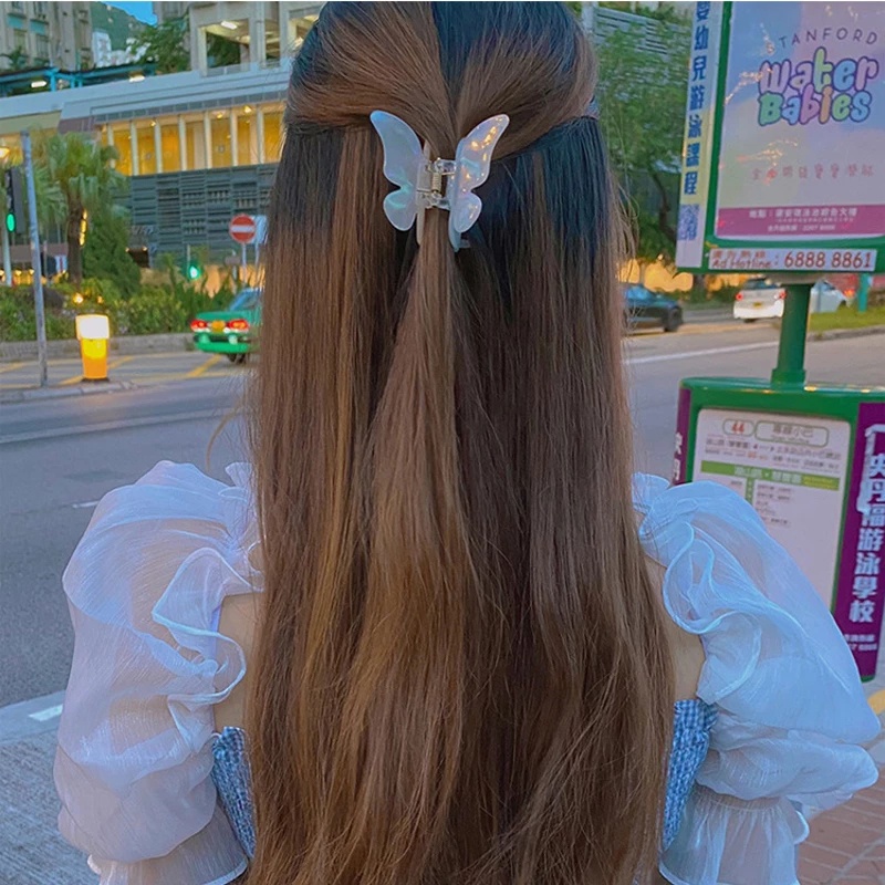 Kẹp tóc hình bướm cỡ lớn phong cách vintage Hàn Quốc dễ thương cho nữ
