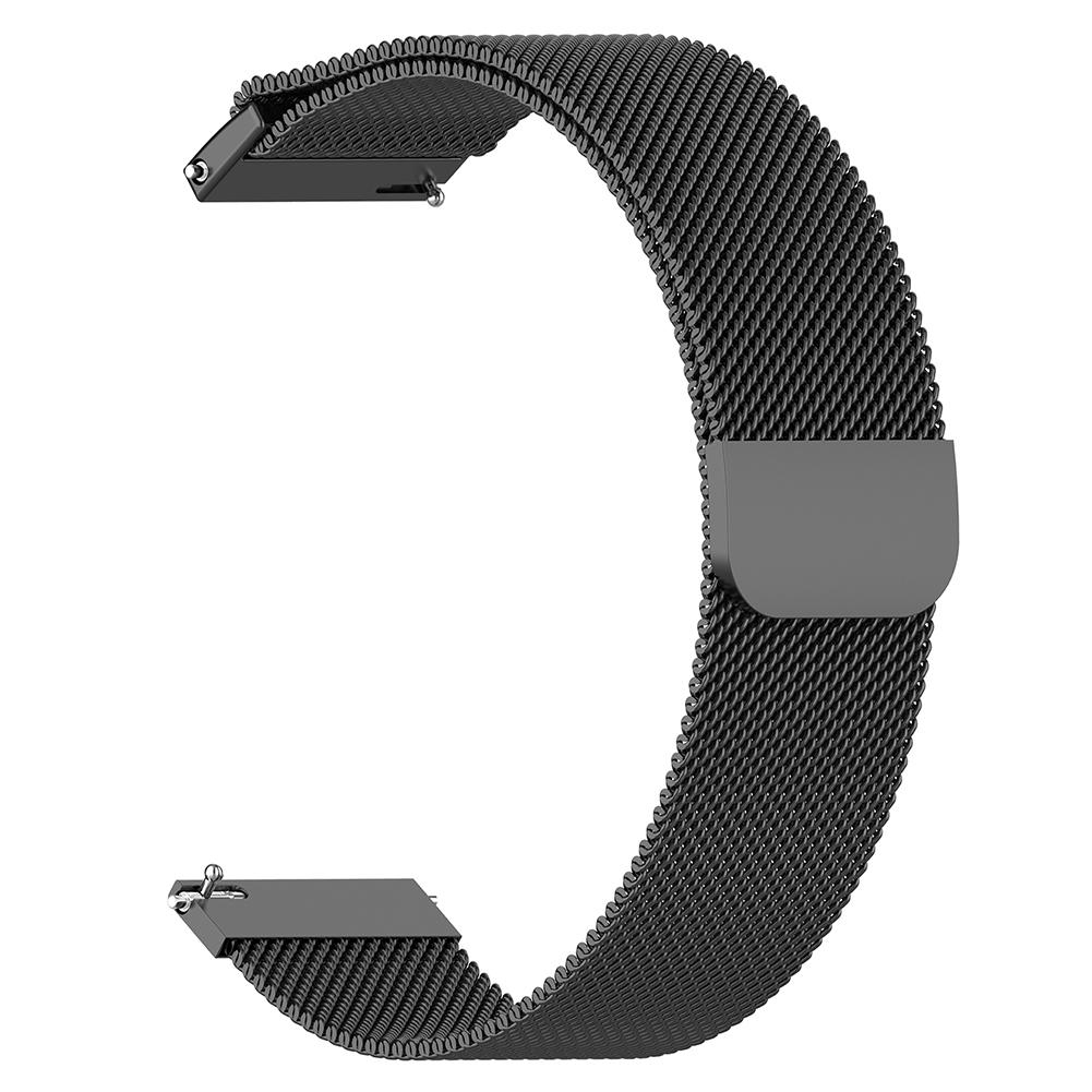 Milanese Magnetic Loop 20mm Metal Band Strap for Garmin Forerunner 245M/245