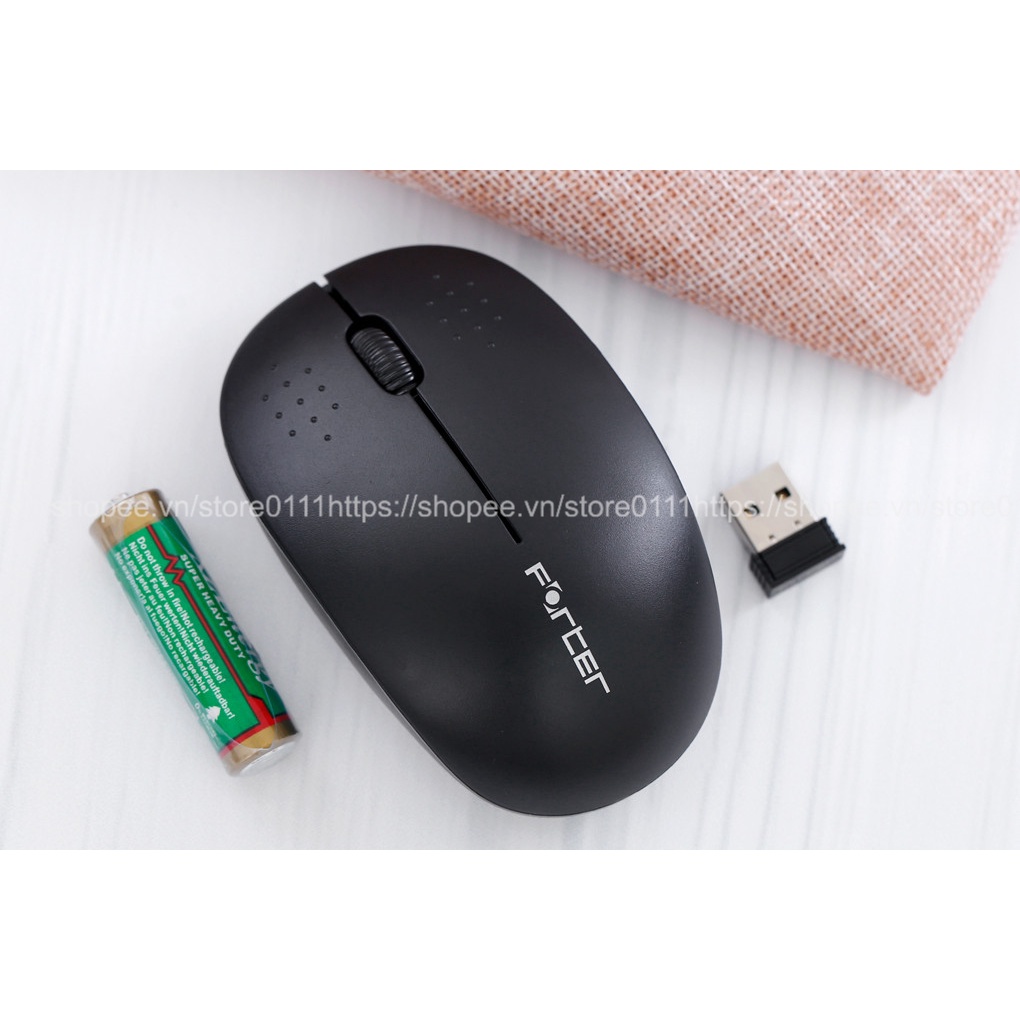 Chuột không dây FORTER V181 - USB, nhỏ gọn, thuận cả 2 tay, phù hợp PC/Laptop