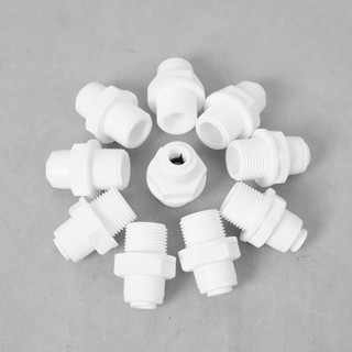Bộ 10  nối thẳng  ren 17  ra dây 6 hoặc dây 10mm nhấn – nối nhanh (co bơm)