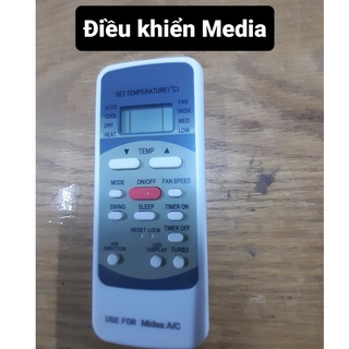 Điều khiển - Remote điều hòa Media các dòng  | HÀNG GIÁ RẺ|