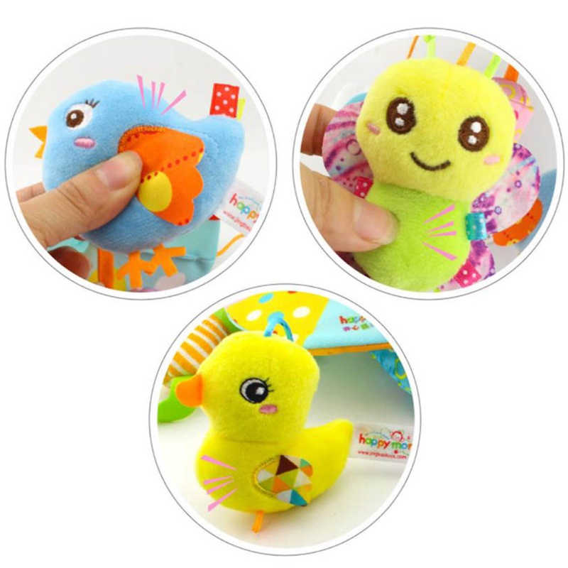 Phụ Kiện Treo Xung Quanh Giường Ngủ Bằng Vải Cotton Hình Động Vật Dễ Thương Cho Bé