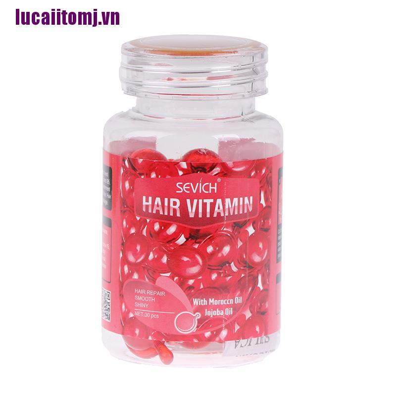 (Hàng Mới Về) Set 30 Viên Nang Chứa Vitamin Và Dầu Nuôi Dưỡng Da Đầu