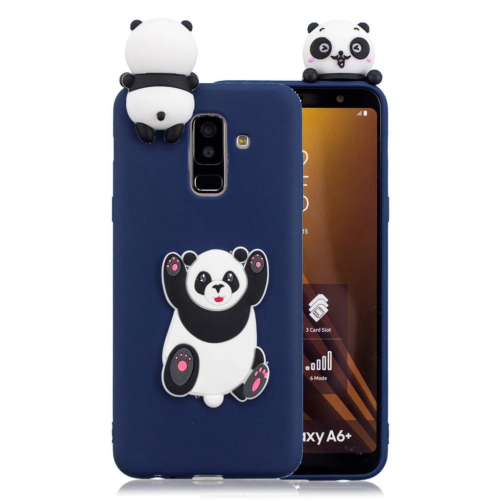 Samsung Galaxy A6 Plus A8+ 2018 Cute 3D Soft Silicone Case Phone Cover/PP