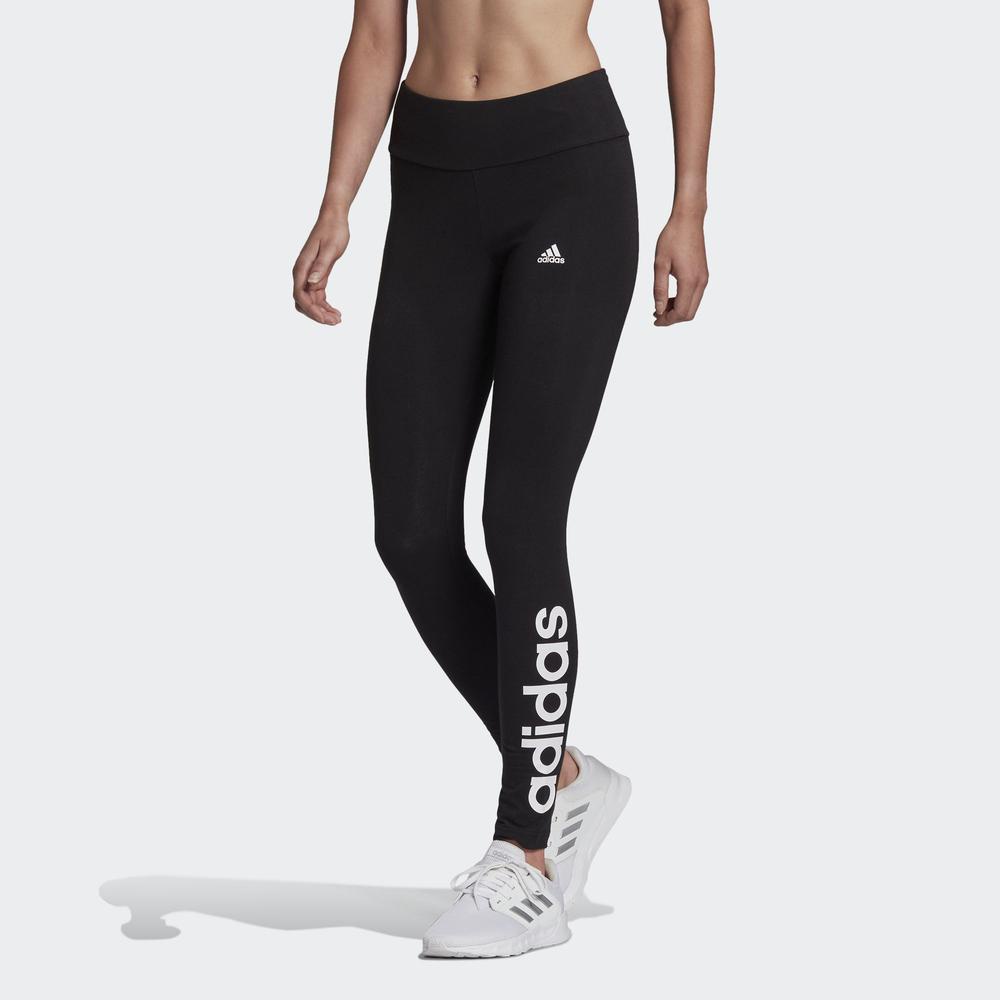 Quần Bó adidas Nữ Quần legging cạp cao logo Essentials Màu đen GL0633