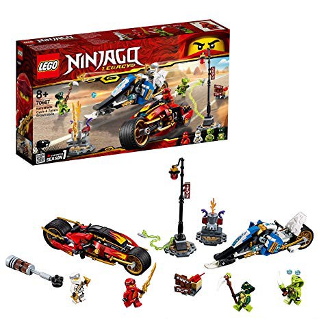 Lắp ráp xếp hình Ninjago Movie 70667 Bela 11161 Leduo 76015: Xe Của Kai và Zane 360 chi tiết