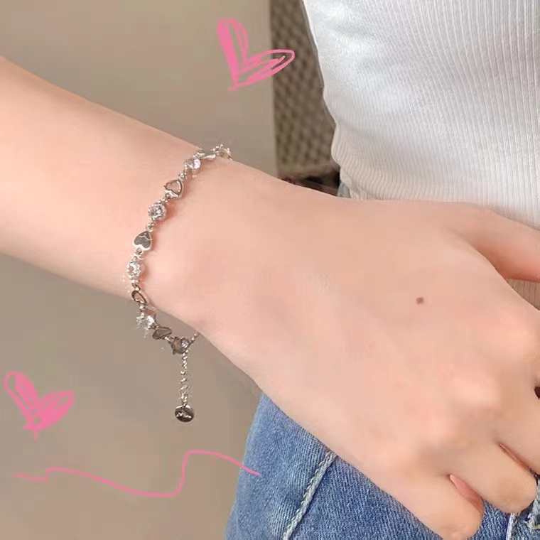 Vòng Tay Thiết Kế Mới Ngọt Ngào Xinh Xắn Thời Trang Dành Cho Nữ
