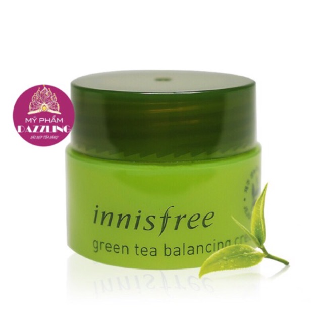 Sample Kem Dưỡng Innisfree Green Tea Balancing Cream minisize 5g