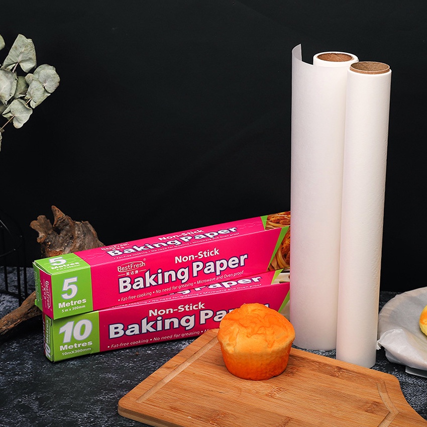 Giấy Nến Nướng Bánh Baking Paper – Cuộn Giấy Sáp Lót Nồi Chiên Không Dầu – Lót Nướng Bánh Nướng Thức Ăn – Chịu Nhiệt cao