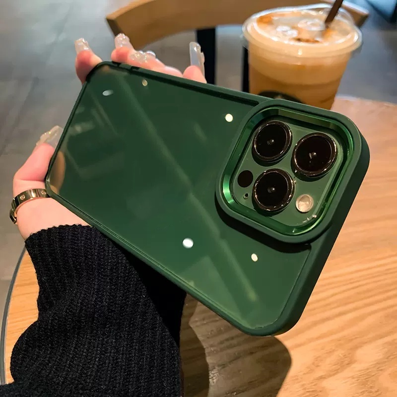 Ốp Điện Thoại Silicon Cứng Trong Suốt Chống Sốc Cho iPhone 13 Pro Max 12 11 Pro Max
