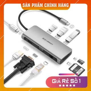 Cáp chuyển USB C đa năng 9 trong 1 - Full Cổng Cơ Bản Ureen 40873 - UG40873