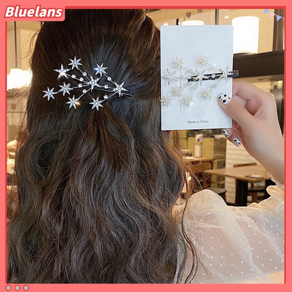 Kẹp Tóc Hình Ngôi Sao Đính Đá Lấp Lánh Thời Trang 48h
