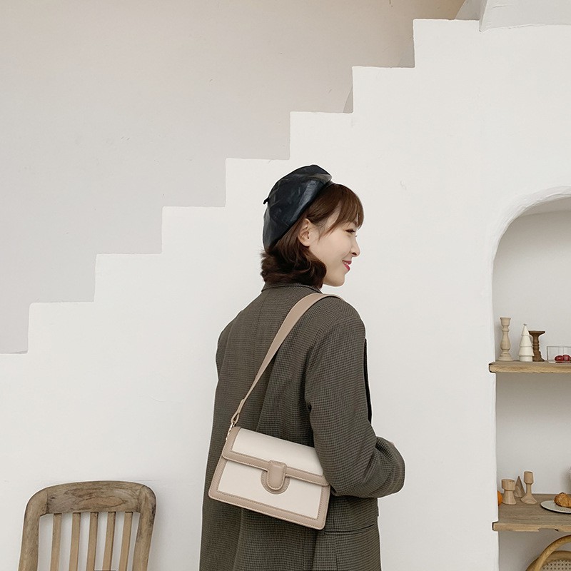 Túi Xách Đeo Chéo Nữ Đeo Vai MICOCAH Dáng Công Sở Phối Màu Vintage Siêu Đẹp MC25 - Micocah Mall | BigBuy360 - bigbuy360.vn