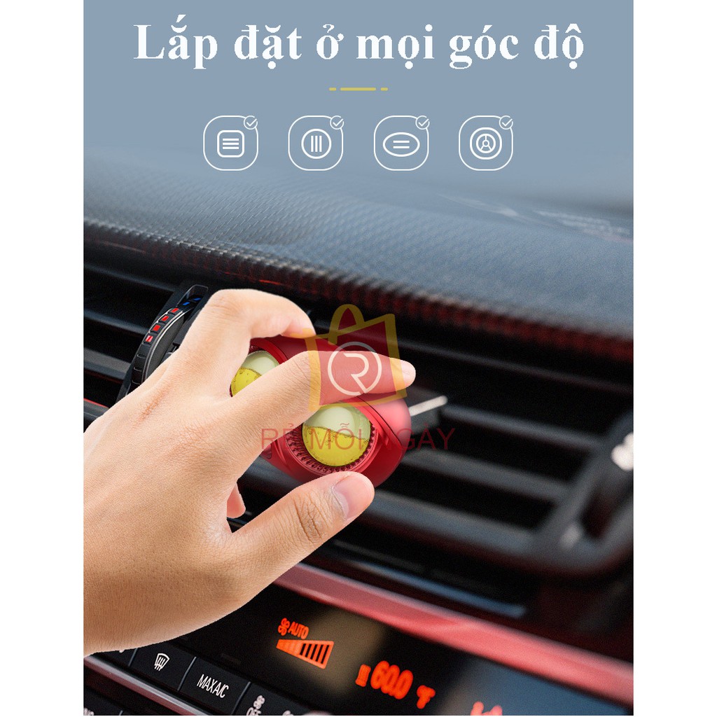 Nước hoa để cài cửa gió xe hơi, ô tô hình đầu cú độc đáo và sang trọng