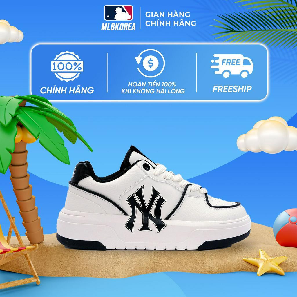 Giày MLB Chunky Liner NY Màu Đen Chính Hãng (CD)