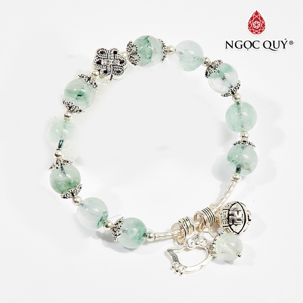 Vòng tay TA xanh charm cua - Ngọc Quý
