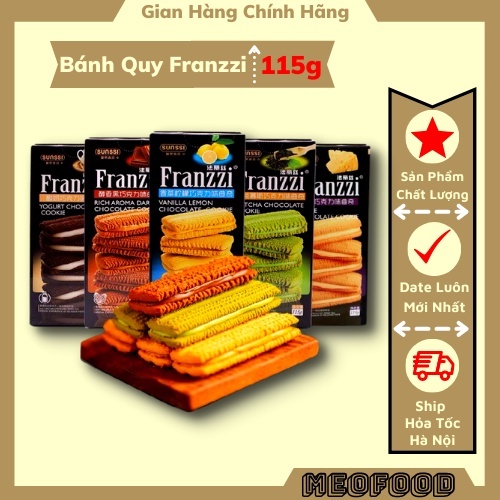 Bánh Quy Franzzi Kem 115G 100G 5 Vị Date mới Siêu HOT