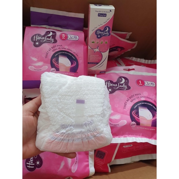 [Mua 5 tặng 5] combo 5 gói Băng vệ sinh quần Harulady size M , size L