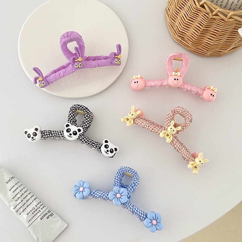 Kẹp Tóc Răng Cá Mập Hoạt Hình Cỡ Lớn Dễ Thương Đơn Giản Mùa Hè Hàn Quốc Cho Nữ