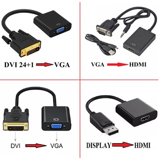 Cáp chuyển đổi hdmi to vga, vga to hdmi, dvi to vga, display to vga/hdmi - bộ chuyển đổi hdmi sang vga