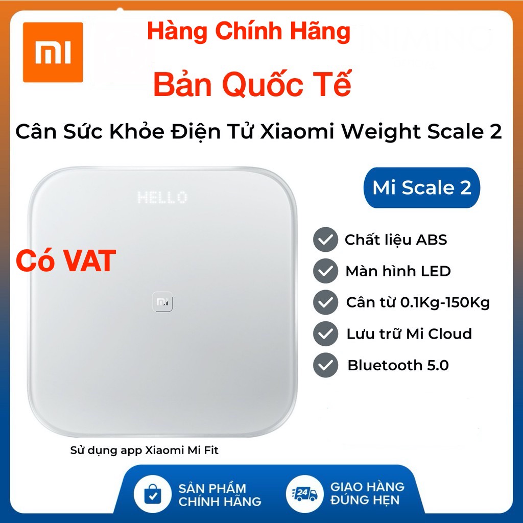 12.12 Hot Deals - Cân Điện Tử Thông Minh Xiaomi Mi Smart Scale Gen 2 – Bác Sĩ Gia Đình, Trợ Lý Sức Khỏe - Version 2021