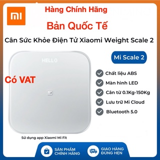 Cân Điện Tử Thông Minh Xiaomi Mi Smart Scale Gen 2 – Bác Sĩ Gia Đình, Trợ Lý Sức Khỏe - Version 2021 - Hàng Chính Hãng