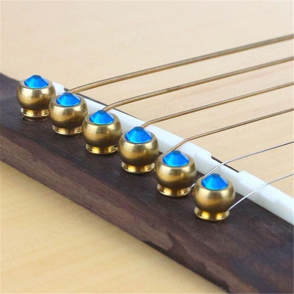 Chốt Dây Đàn Guitar Bằng Đồng Thau Nhiều Màu Thông Dụng