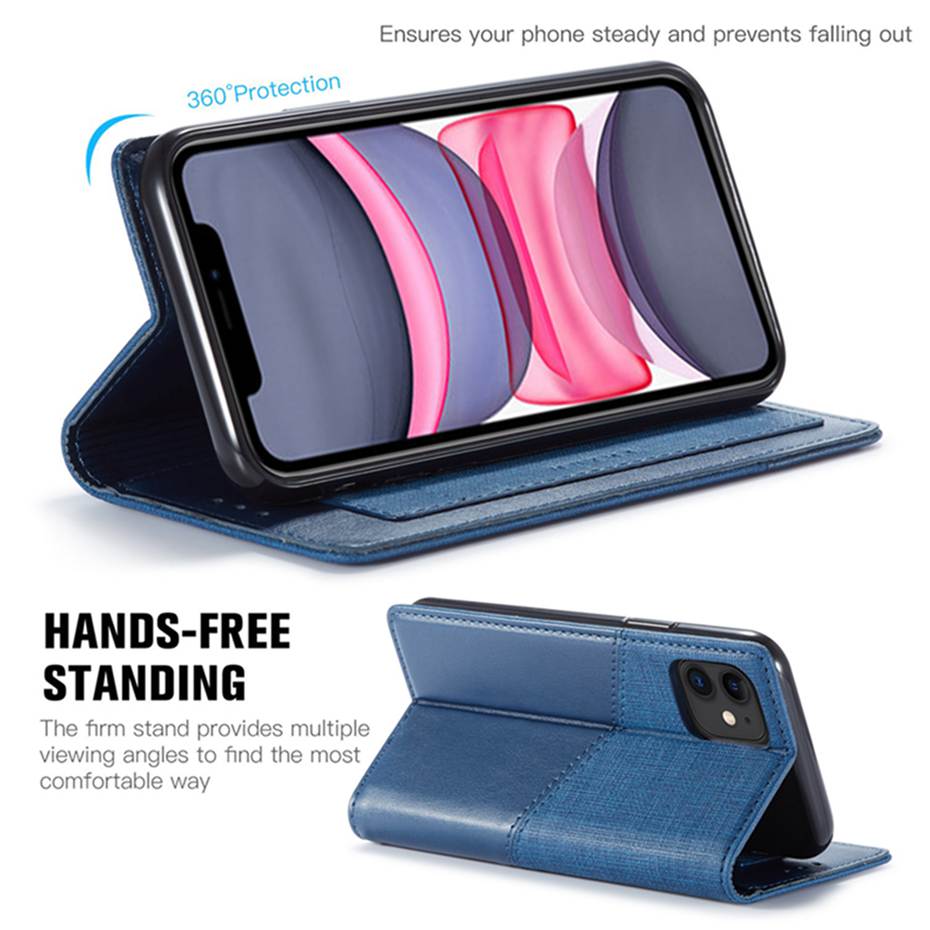 Ốp Lưng Da Có Nắp Đậy Nam Châm Cho Iphone 12 11 Pro Xs Max X 8 7 Plus Iphone 12 Mini Xr 7 8 Plus | BigBuy360 - bigbuy360.vn