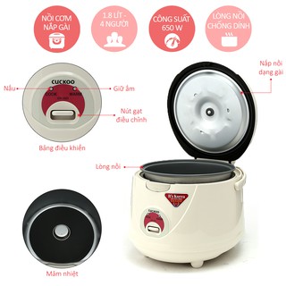 Nồi cơm điện Cuckoo CR1021 - Hàng nhập khẩu