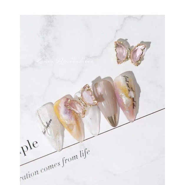 phụ kiện đá hình bướm trang trí nail 1 viên