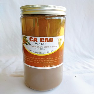 500g bột cacao nguyên chất đăk lăk loại 1 - loại có bơ