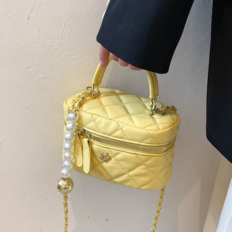 Túi đeo chéo IELGY xỏ hạt ngọc trai giả kích thước nhỏ xinh xắn thời trang cho nữ