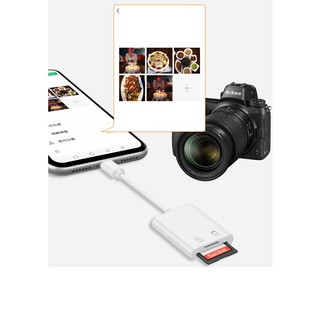 Đầu đọc thẻ nhớ OTG cho Iphone, Ipad (SD, microSD)
