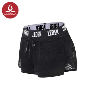 Quần ngắn MOVING PEACH tập thể thao chất liệu thấm hút khô thoáng nhanh chóng BPQ