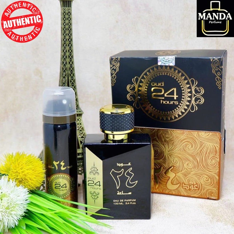 Nước Hoa Dubai 24 Hours EDP 100ml Tặng Kèm Xịt Body 50ml