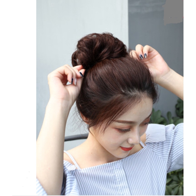 Túi bóc giả thiết kế xoăn tự nhiên làm từ sợi tổng hợp màu sắc xinh xắn dành cho nữ