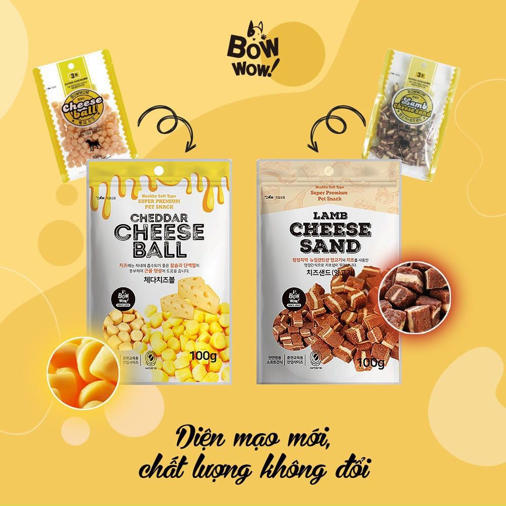 Bánh thưởng BOW WOW cho CHÓ MÈO [Đủ loại] Hàn Quốc