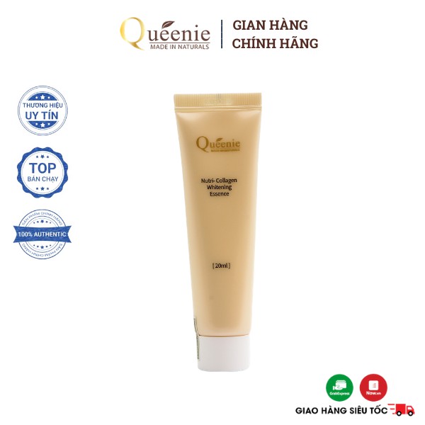 Serum dưỡng trắng da Queenie bổ sung Collagen dưỡng ẩm xóa mờ sạm nám Hàn Quốc chính hãng Trải Nghiệm 20ml