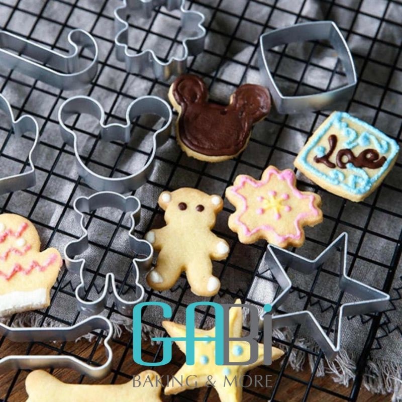 Khuôn nhấn bánh quy cookie/bánh dứa nhiều mẫu