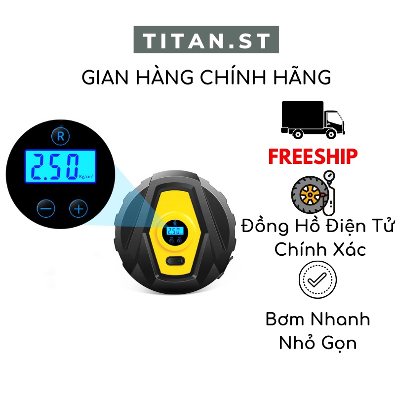 Bơm Ô Tô Bơm Điện Cho Xe Hơi Nhanh Chóng Tiện Lợi Bơm Nhanh titan.st