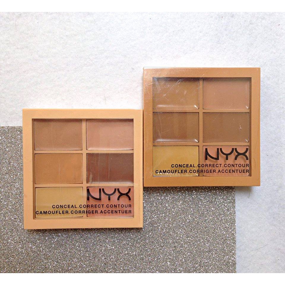 Bảng tạo khối + che khuyết điểm 6 ô NYX