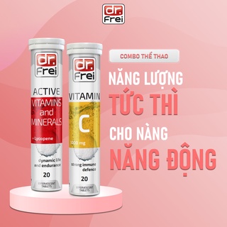 Combo Thể Thao-Viên Sủi Dr. Frei Active Vitamin + Vitamin C 1000mg
