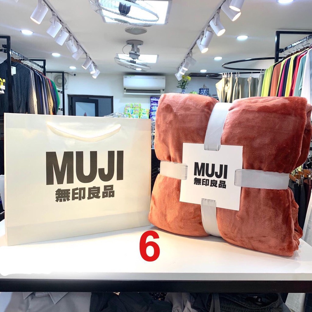 Chăn Lông Tuyết Muji Siêu Mềm Mịn Cao Cấp Kích Thước 2mx2m3