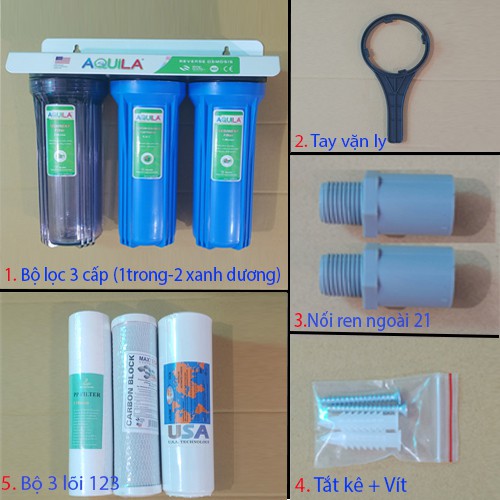 Bộ lọc nước gia đình không sử dụng điện