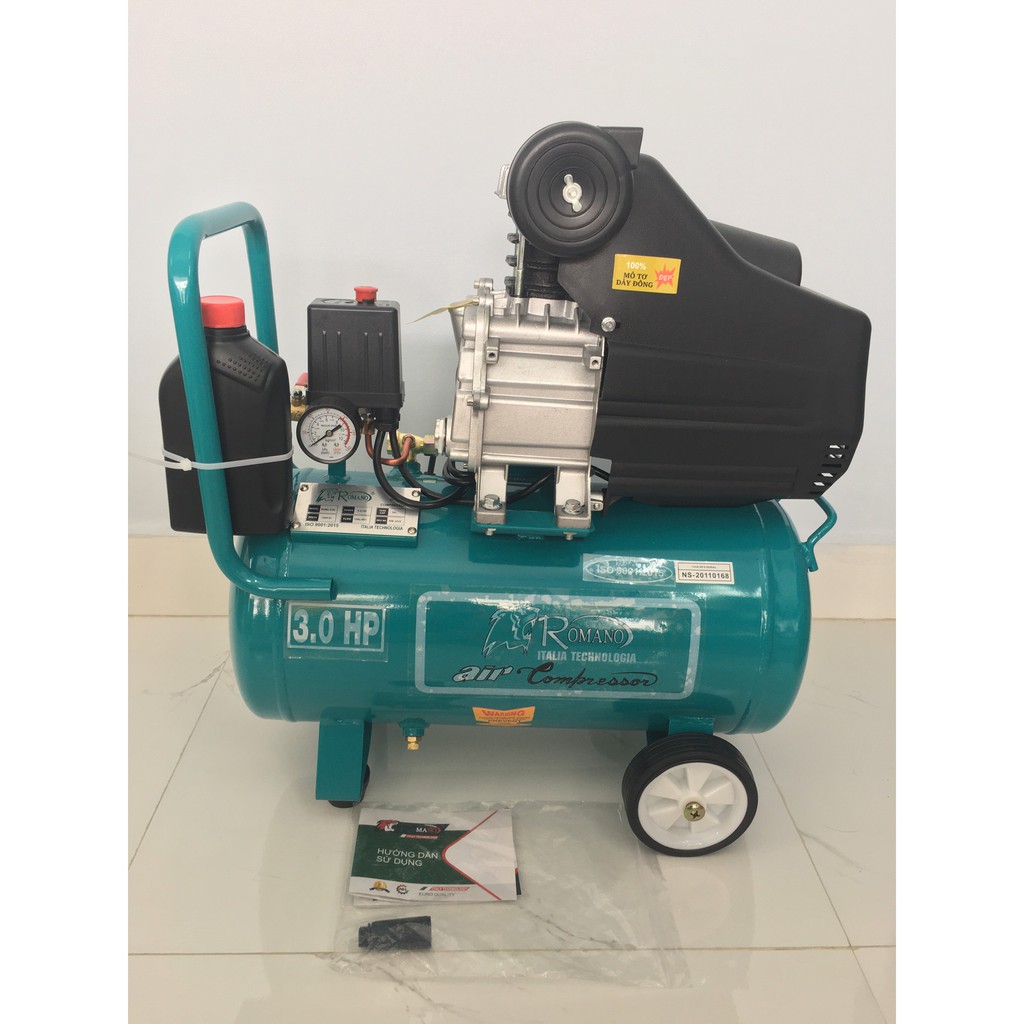 Máy nén khí có dầu Romano ROMA4230, Máy chạy dầu, Bình 30L, Công suất 3HP