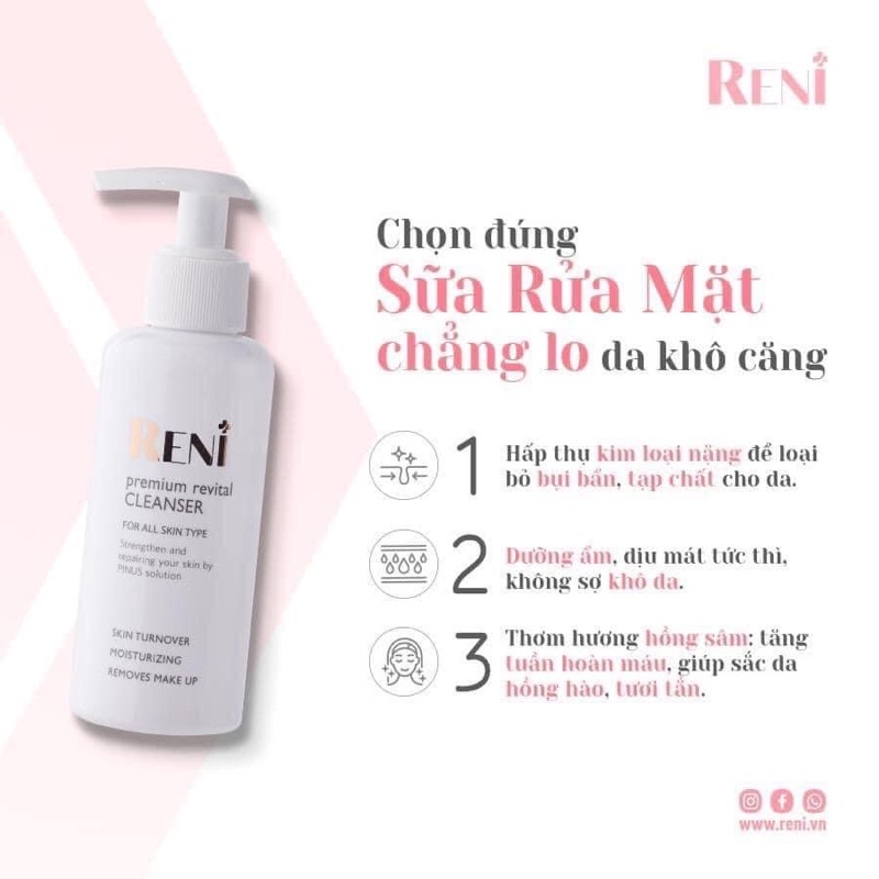 Sữa rửa mặt Reni