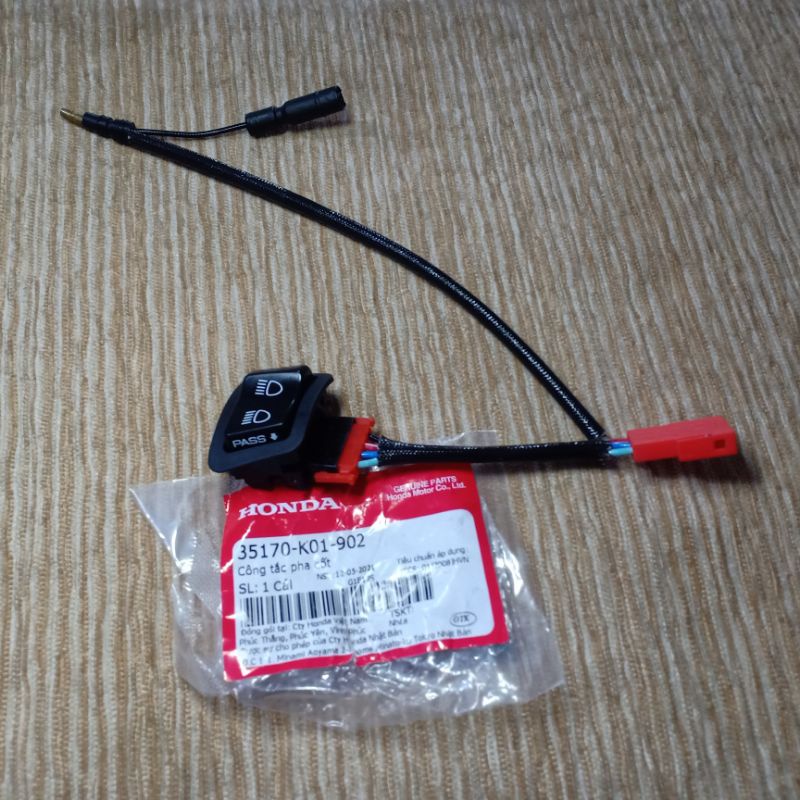 nút passing sh chính hãng kèm chui kết nối lắp đặt như Rin cho các dòng xe Honda xài bóng sợi đốt wave.vison.sh mode...