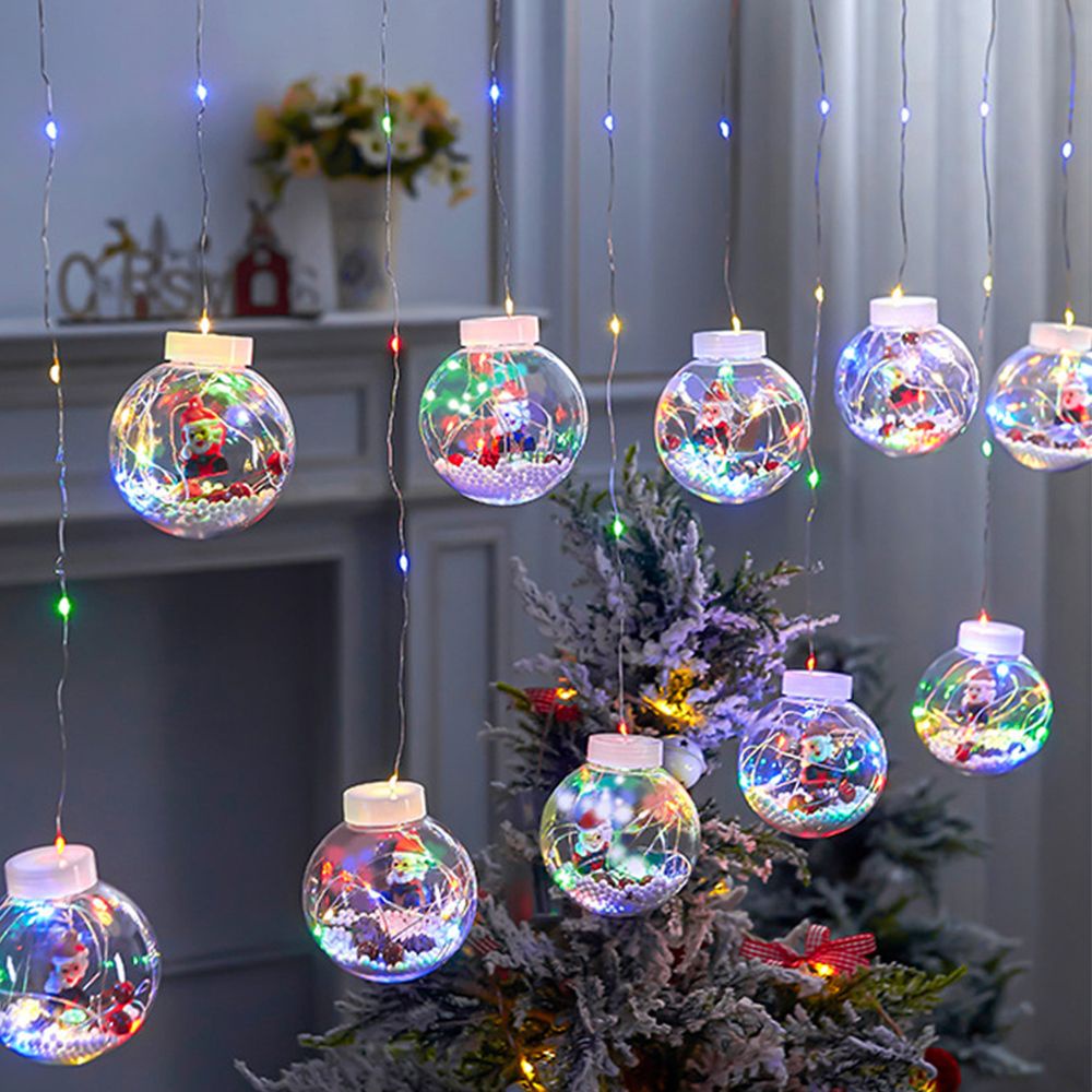 💥Mới 2023💥 Dây Đèn Led Hình Quả Cầu Tuyết Noel Trang trí, lung linh sắc màu, hiệu ứng tuyệt đẹp💥